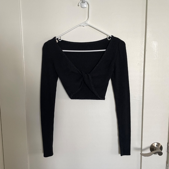 Bec+Brdige Riviera Long Sleeve Knit Top in Black US SIZE 4 - Picture 8 of 13